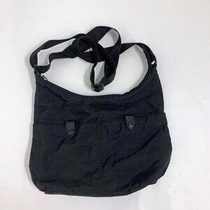 Baggalini Women's Travel Crossbody Purse Nylon Black Shoulder Bag